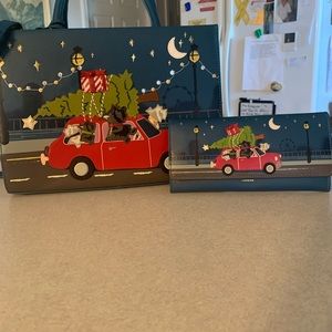 Radley London Driving Home for the Holidays purse and matching wallet
